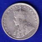 British India  1936 George V 1/4 Rupee Silver coin – SB145