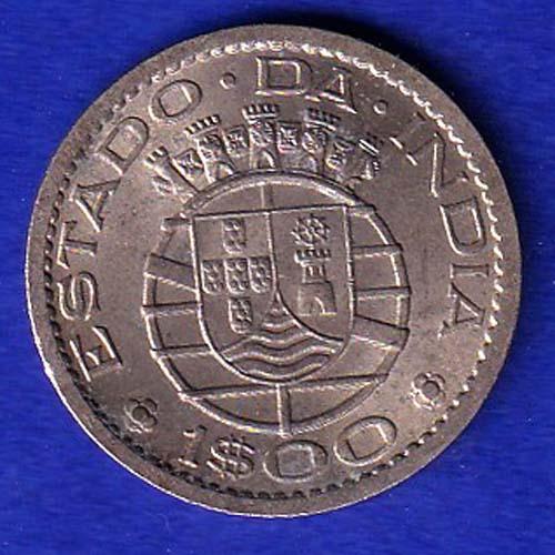 PORTUGUESE INDIA GOA 1 ESCUDO 1959 COIN– SB147