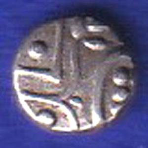 TRAVANCORE STATE RAJARAM VERMA IV SILVER CHUKRAM COIN:- SB160