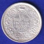 British India  1936 George V 1/4 Rupee Silver coin – SB162