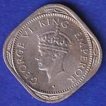british india 1946 george vi half annas "UNC" coin– SB168