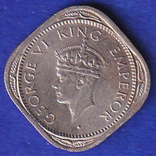 british india 1946 george vi half annas "UNC" coin– SB168