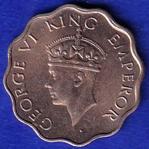 British India 1941 George VI King 1 Anna Coin -SB169