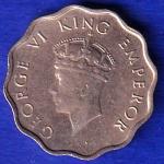 British India 1939 George VI King 1 Anna Coin -SB170