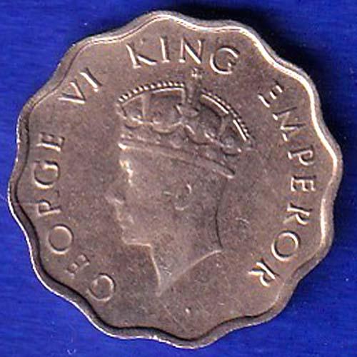 British India 1939 George VI King 1 Anna Coin -SB170
