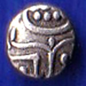 TRAVANCORE STATE RAJARAM VERMA IV SILVER CHUKRAM COIN:- SB172