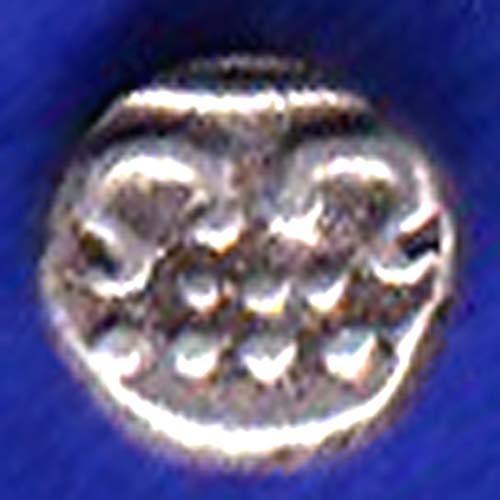 TRAVANCORE STATE RAJARAM VERMA IV SILVER CHUKRAM COIN:- SB172