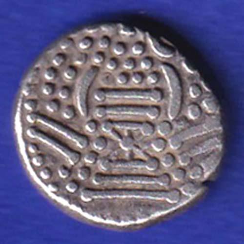 ANCIENT INDIA GADHAYA DYNASTY KING PORTRAIT COIN :SB23