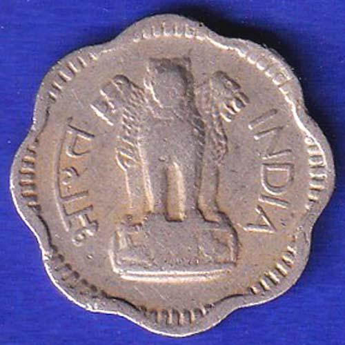 republic india 1965 hyderabad mint ten paisa SB:58