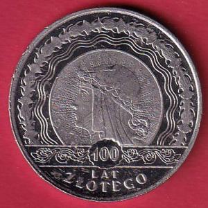 world coin: 100 LAT ZLOTEGO :-SB6