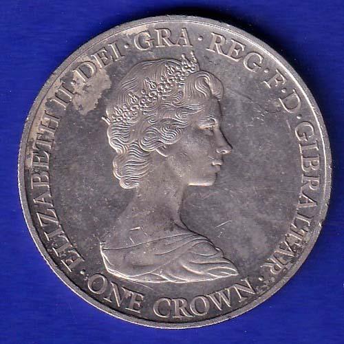 ELIZABETH II DEI-GRA REGINA. GIBRALTAR ONE CROWN NOVEM DECENNIIS GLORIOSE PERACTIS 1926-2016 XTRA FINE – SB-76
