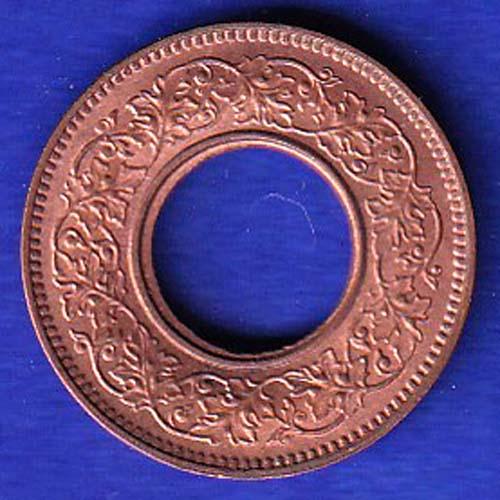 British India 1944 lahor mint 1 pice copper coin UNC SB79
