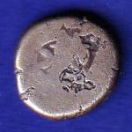 ANCIENT INDIA MAURYAN PERIOD ANIMAL STANDING MAGADH DYNASTY SILVER PUNCHMARK- SB90