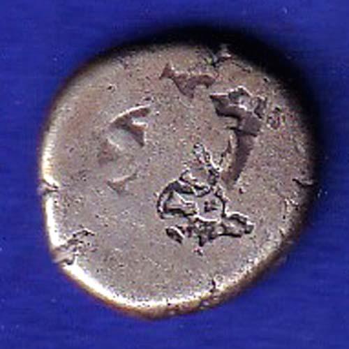 ANCIENT INDIA MAURYAN PERIOD ANIMAL STANDING MAGADH DYNASTY SILVER PUNCHMARK- SB90