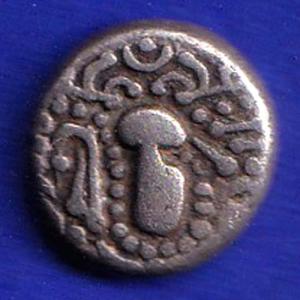 ANCIENT INDIA GADHAYA DYNASTY KING PORTRAIT COIN :-SB92