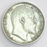 1 Re British India 1906 silver coin