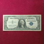 United States (USA) 1 Dollar Silver Certificate Sign By Clarence Douglas Dillon (Blue Seal) 1957 Banknote