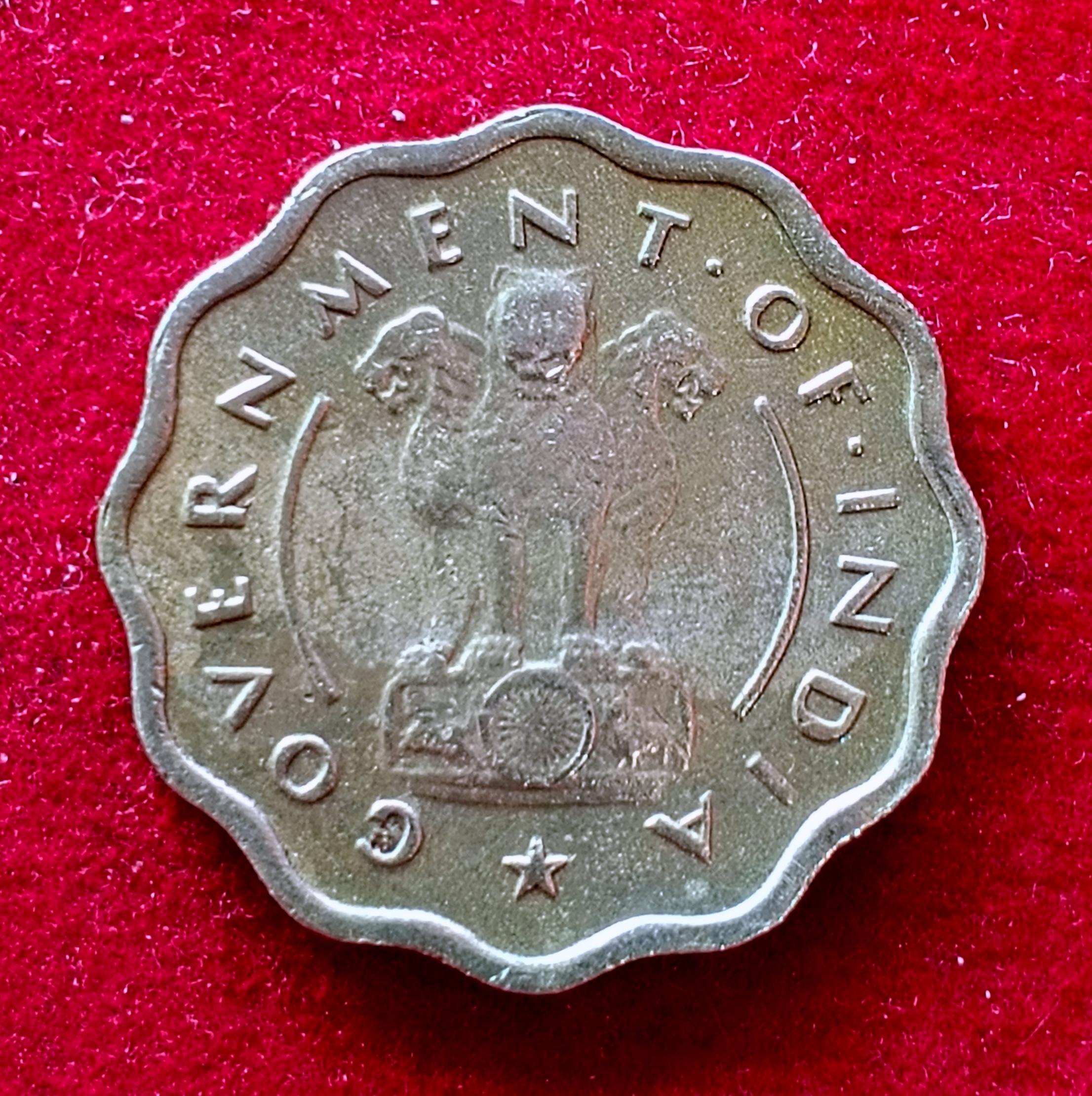 1 Anna 1954 Coin (Mumbai Mint)