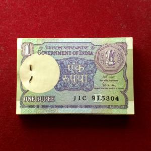 1 Rupee 1989 Gopi Kishen Arora 97 Notes (11C 915304 -11C 915400)