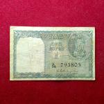 1 Rupee K.G.Ambegaonkar Banknote (L74 793805)