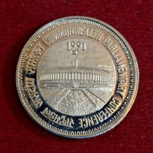 1 Rupees Commonwealth Parliamentary Conference 1991 Commemorative Proof  Coin