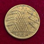 10 Reichspfennig Germany 1924 Coin