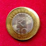 10 Rupees 2017 Off Center Error Coin
