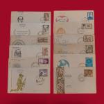 12 Different Set of First Day Covers (Different Personalities and Theme)