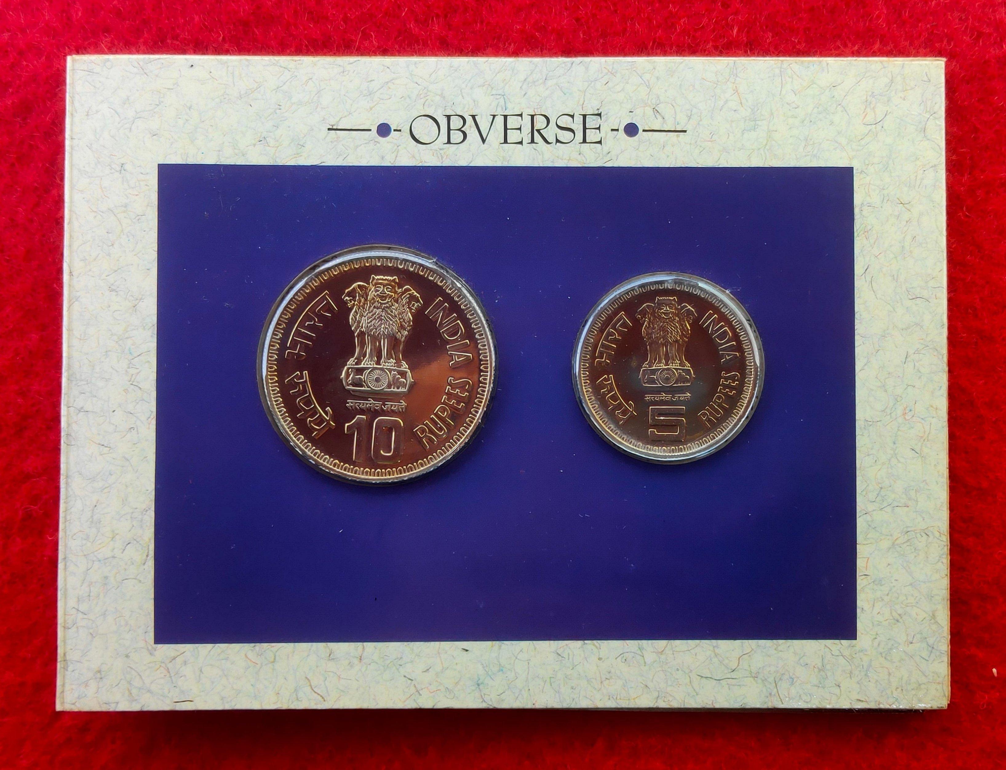 1991 – 37th Commonwealth Parliamentary Conference UNC 2 Coins Set (Rs.10, Rs.5)