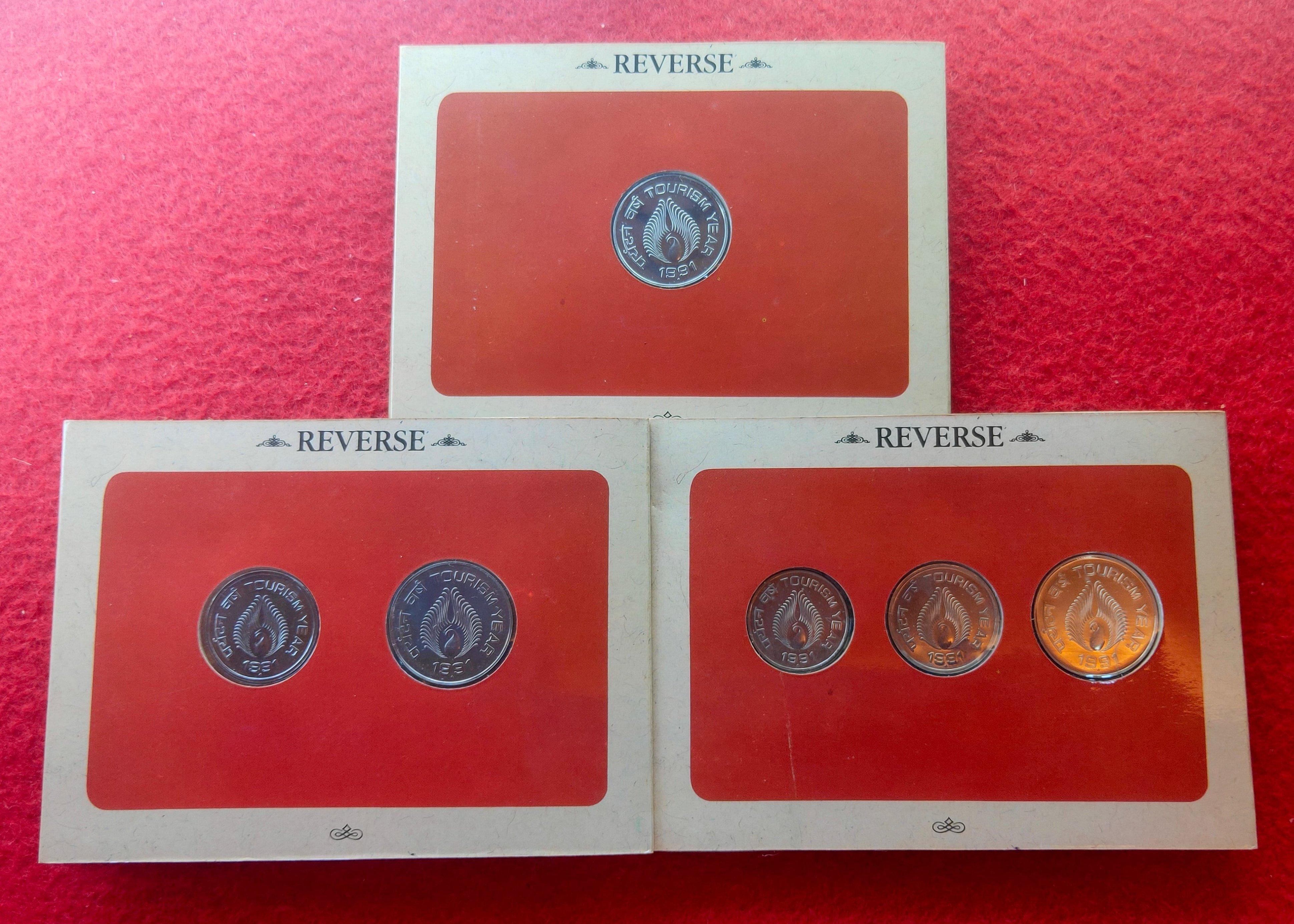 1991 - Indian Tourism Year UNC 3 Sets