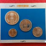 1993 - Quit India Movement Commemorative UNC 4 Coins Set (1 Re, 10 Rs, 50 Rs, 100 Rs)