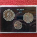 1997 – Netaji Subhas Chandra Bose UNC 3 Coins Set (Rs.100, Rs.50,Rs.10)