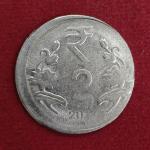 2 Rupees  2013 Off Center Coin
