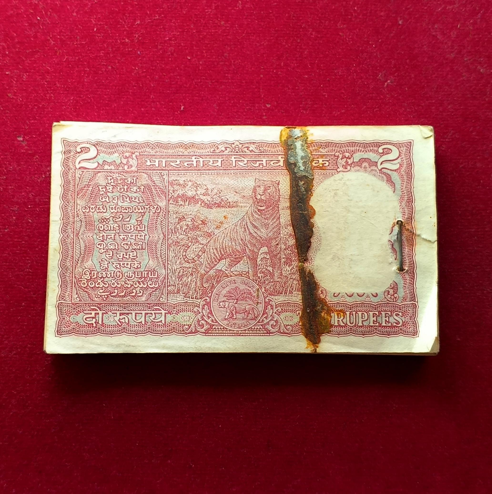 2 Rupees I.G Patel Full Tiger 50 Notes (L83 773451 - L83 773500)