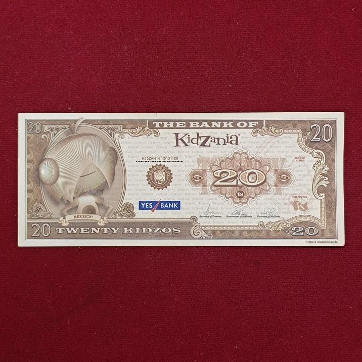 20 KidZo KidZania Play Currency Note – Collectible Fantasy Money