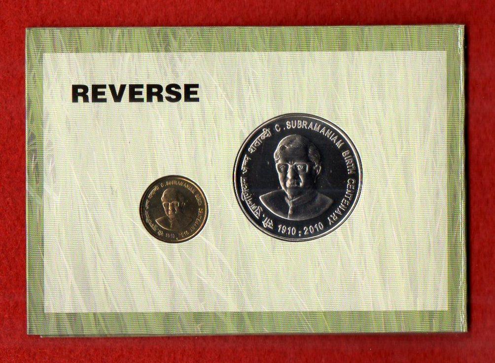 2010 - C.Subramaniam Birth Centenary UNC Coin Set