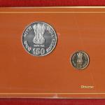 2011 - Income Tax 150 Years of Building India UNC 2 Coins Set (Rs.150, Rs.5)