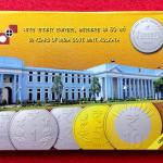 2012 – 60 Years Of India Govt Mint Kolkata UNC 2 Coins Set (Rs.60, Rs.5)
