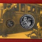 2015 - Centenary Commemoration of Mahatma Gandhi’s Return from South Africa 1915-2015 UNC 2 Coins Set