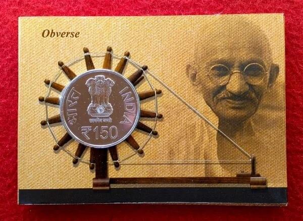 2019 – 150th Birth Anniversary of Mahatma Gandhi UNC 1 Coin Set (Rs.150)