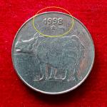 25 Paise 1998 Die Chip "Error" Coin