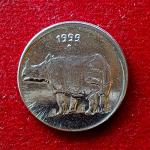 25 Paise 1999 Muimbai Mint Off Center Error Coin