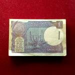 1 Rupee Bimal Jalan 96 Birthdate Notes (84E 081105 - 84E 081200)  L. K. Advani, Pooja Banerjee,Niti Taylor & Purushottam Laxman Deshpande