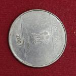 1 Rupee 2'o'Clock Die Rotated Error 2007 Coin (Calcutta Mint)