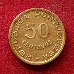 Angola 50 Centavos 1957 Coin