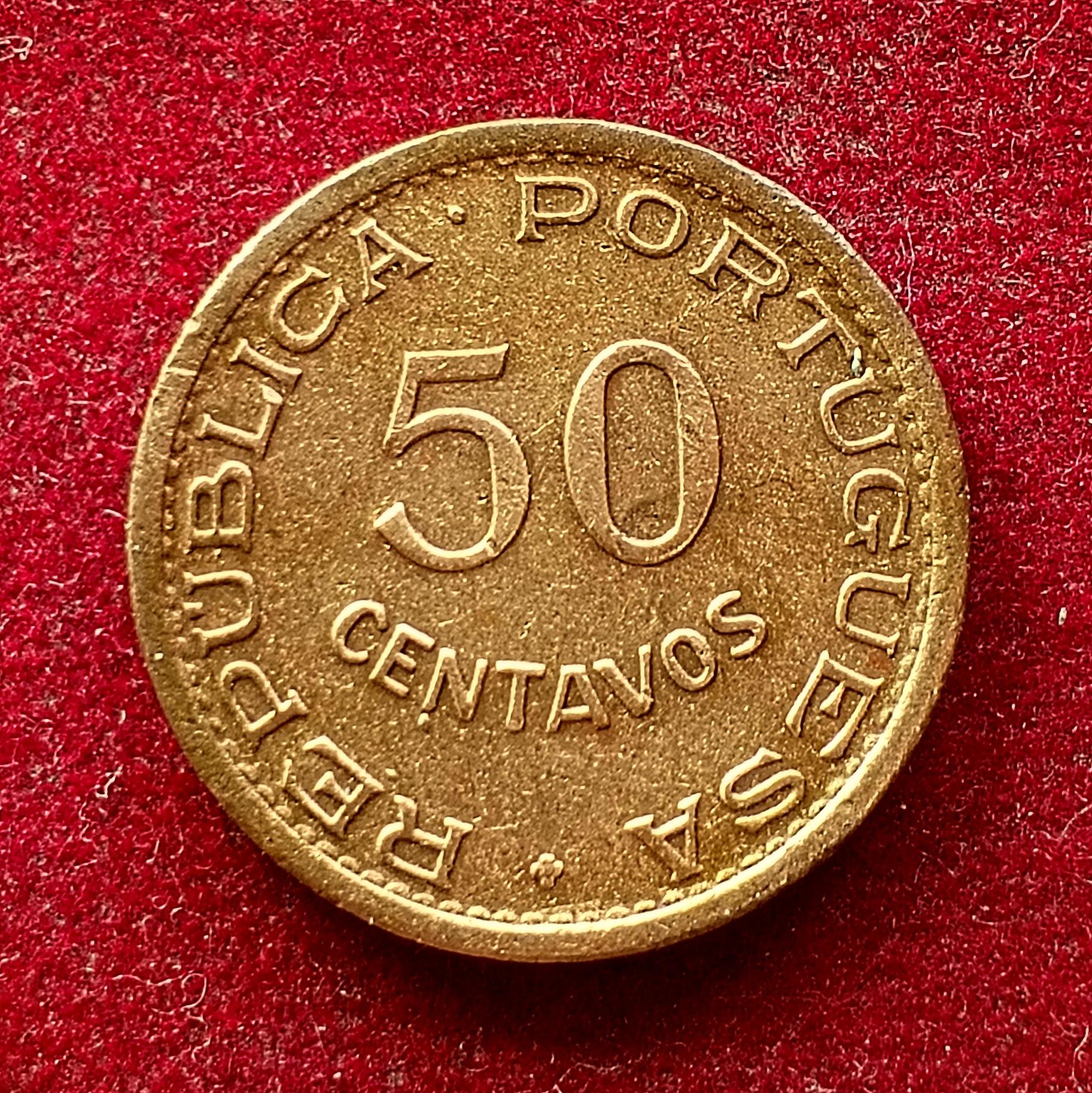 Angola 50 Centavos 1957 Coin