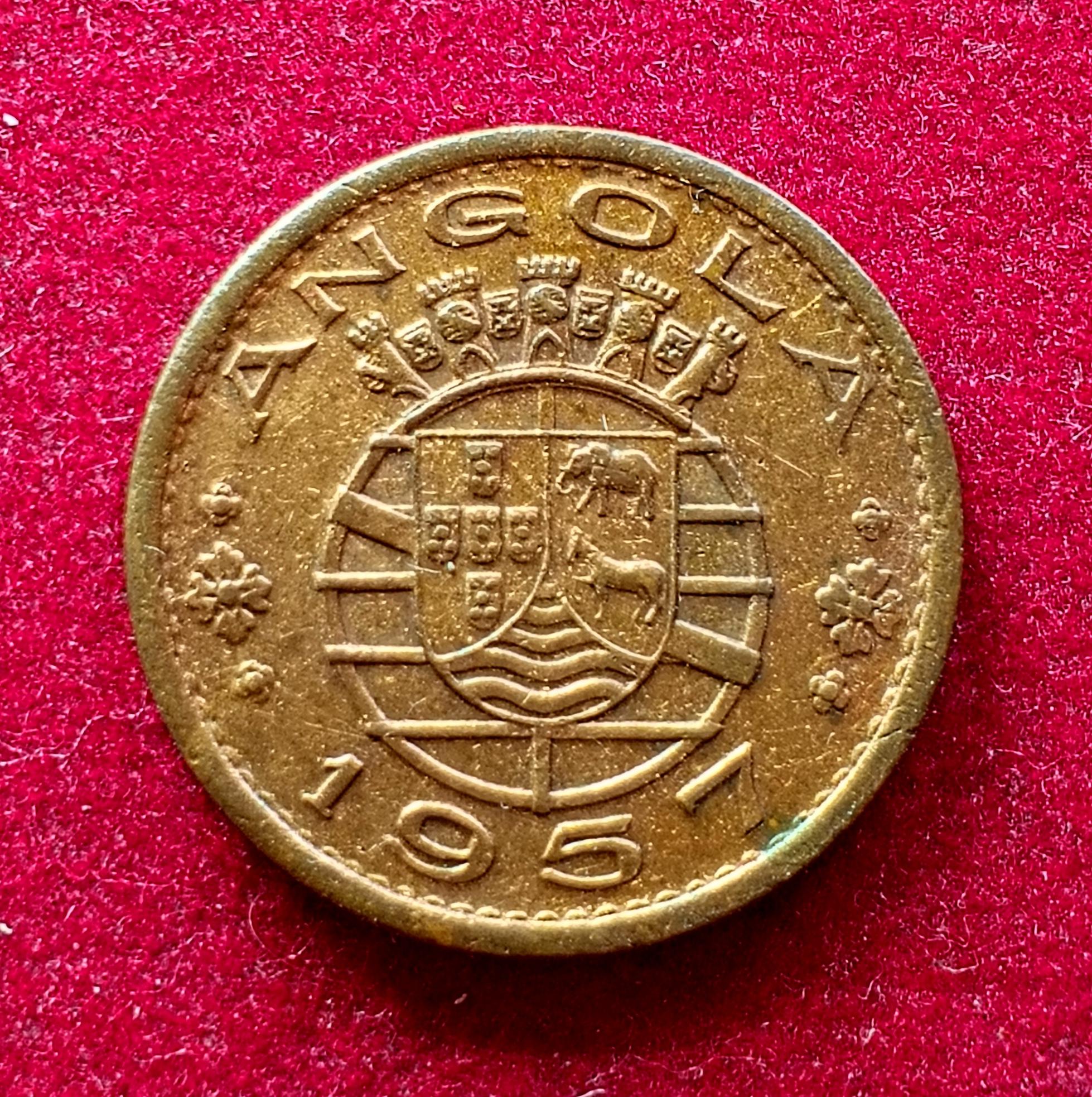 Angola 50 Centavos 1957 Coin