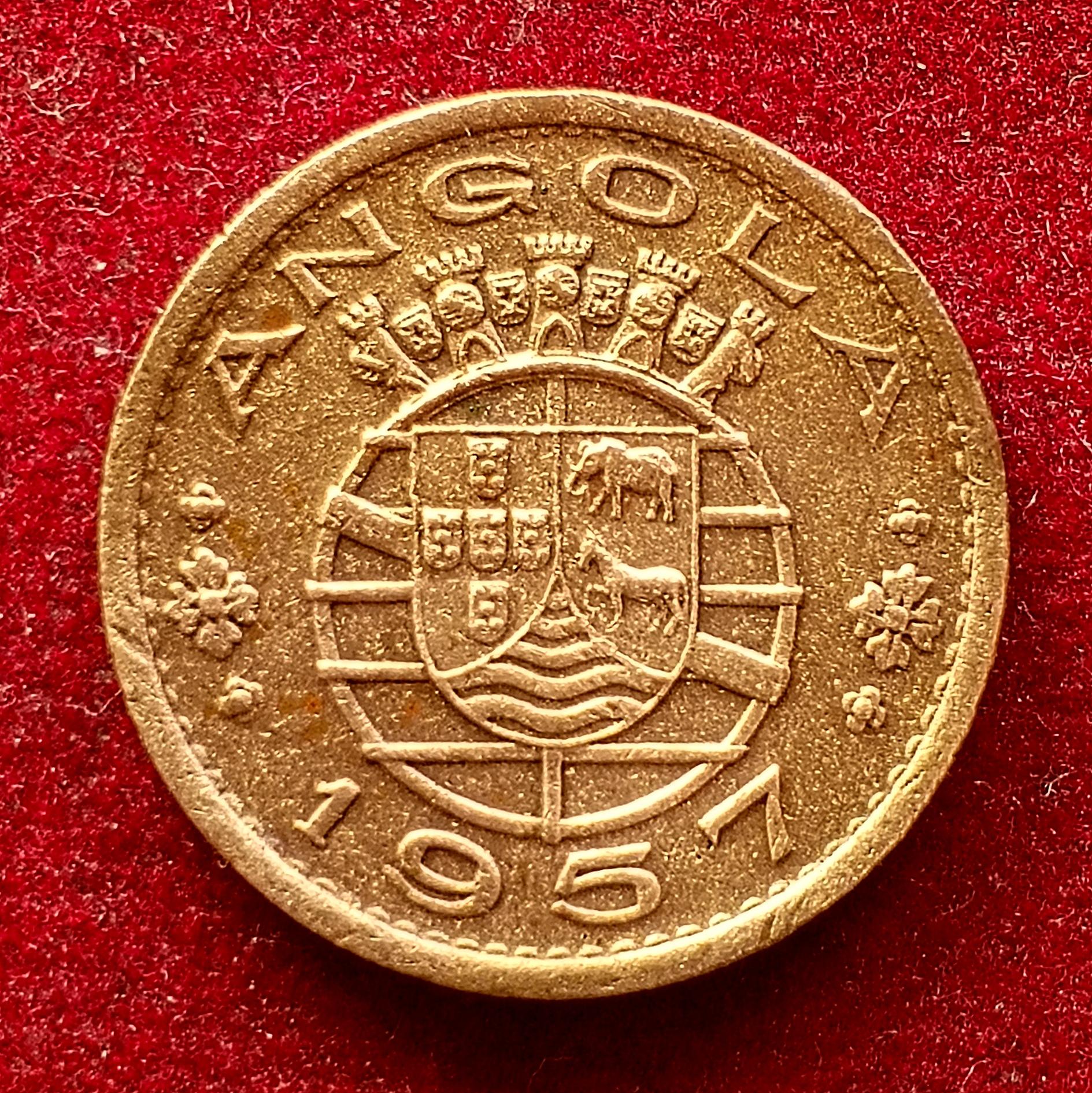 Angola 50 Centavos 1957 Coin