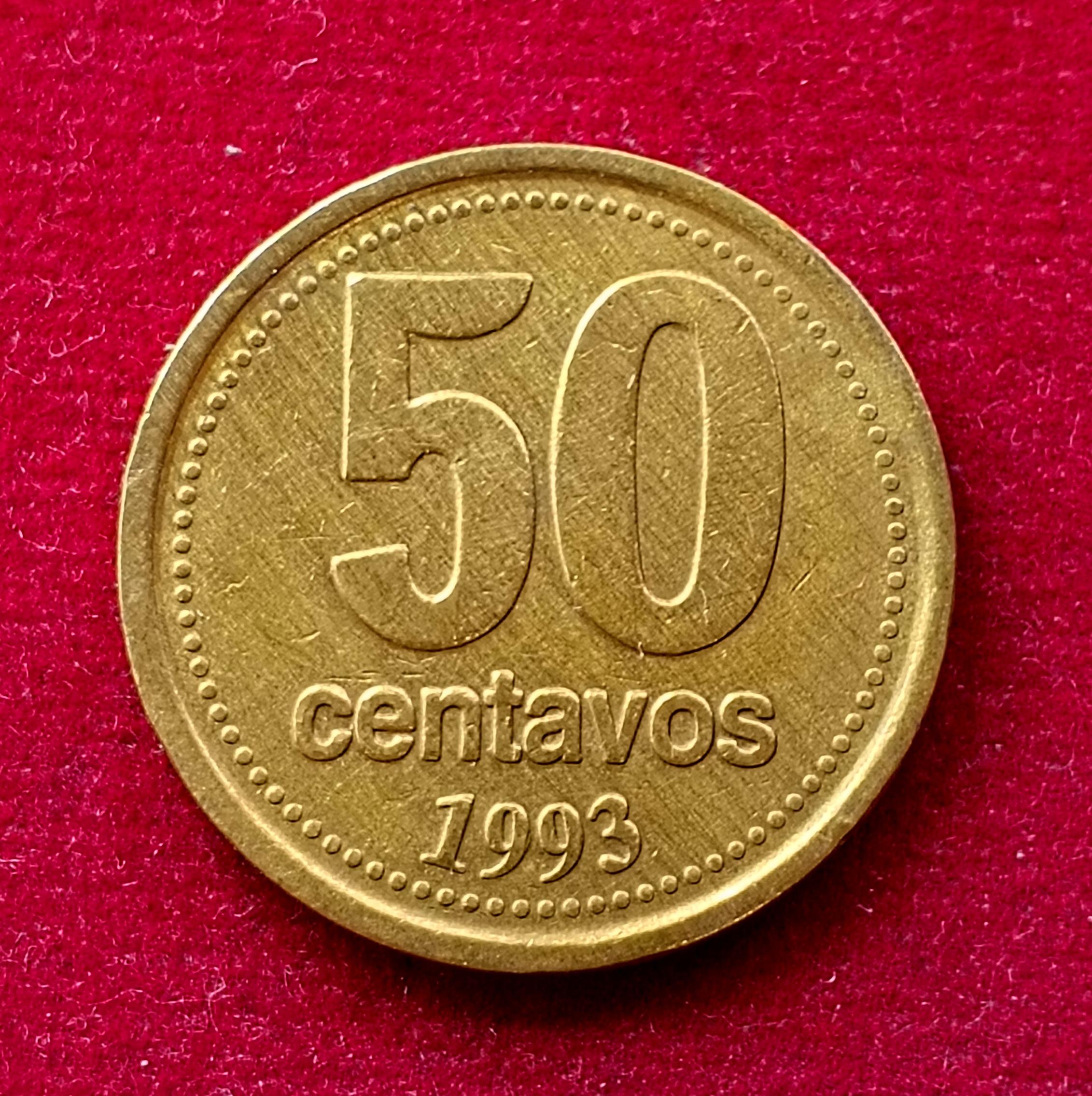 Argentina 50 Centavos 1993 Coin