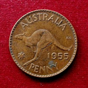 Australia 1 Penny Elizabeth II 1955 Coin